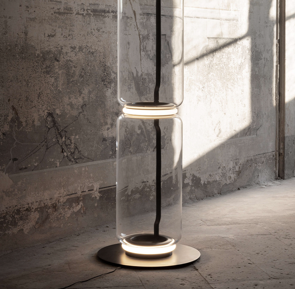 Noctambule Floor 2 High Cylinder Base floor lamp by Flos