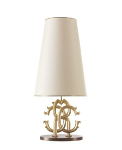 Roberto Cavali Home Interiors Logo table lamp