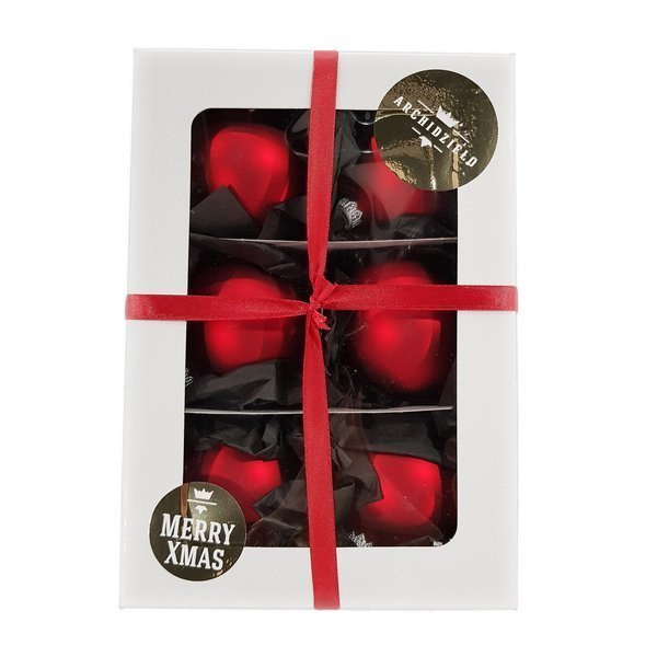 Christmas bauble in red matte color