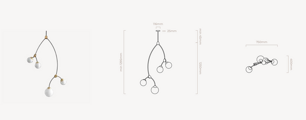 Żyrandol Ivy marki CTO Lighting