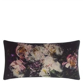 Designers Guild Fleur De Nuit Noir decorative pillow
