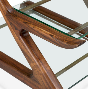 Manzo Double serving trolley from Eichholtz