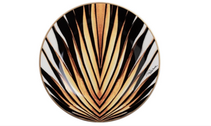 Zestaw sześciu talerzy deserowych Roberto Cavalli Home, z kolekcji Ray of Gold 