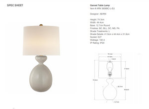 Aerin Gannet Table Lamp