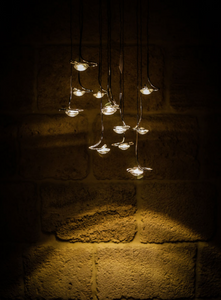 Jackie O 12 LED chandelier by Catellani & Smith 