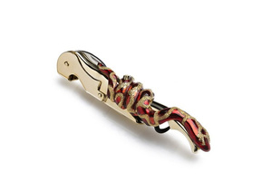 Roberto Cavalli Home Snake Red wine corkscrew 