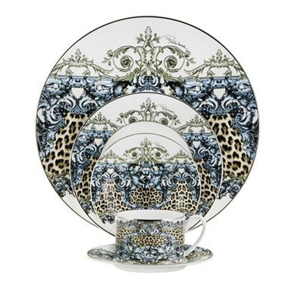 Set of six Roberto Cavalli Home tea cups, from the Palazzo Pitti collection