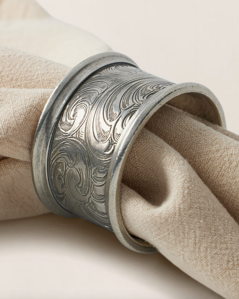 Set of two Ralph Lauren Home napkin rings, Aidan