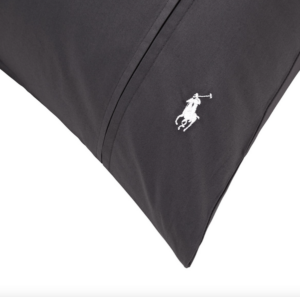 Pillowcase by Ralph Lauren Home, from the Player collection (Charcoal)