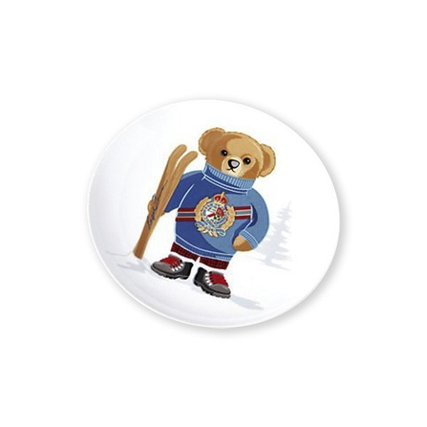 Haven Ski Bear Ralph Lauren Home dessert plate, from the Polo Bear collection