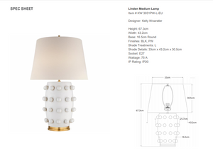 Lampa stołowa Kelly Wearstler Linden-Medium