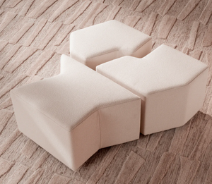 Filbert three-module bench by Eichholtz