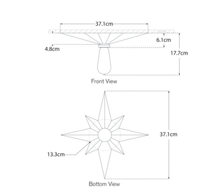 Plafon Star projektu Eric Cohler marki Visual Comfort