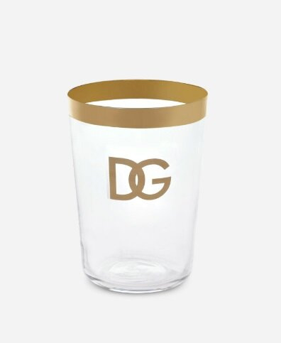Set of 2 Dolce & Gabbana drinking glasses, DG Logo