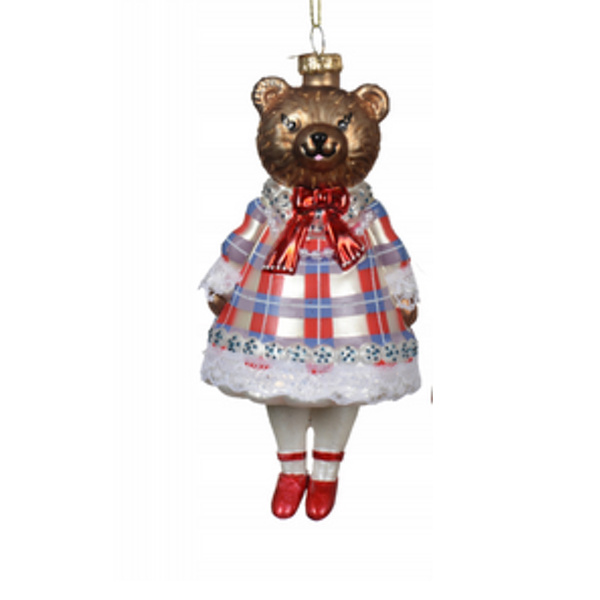 Christmas decoration - Mrs. Bear in a dress