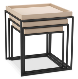 Set of three Léonard tables by Eichholtz