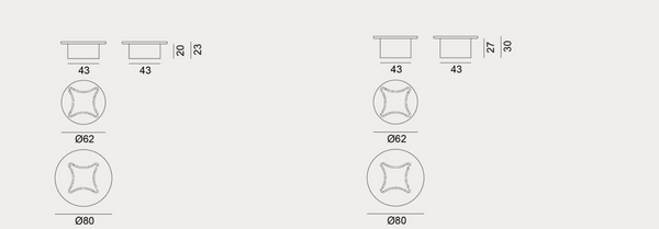 Stolik kawowy Guna 12 marki Gervasoni 1882