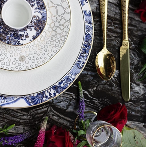 Talerz obiadowy Roberto Cavalli Home, z kolekcji Giraffa