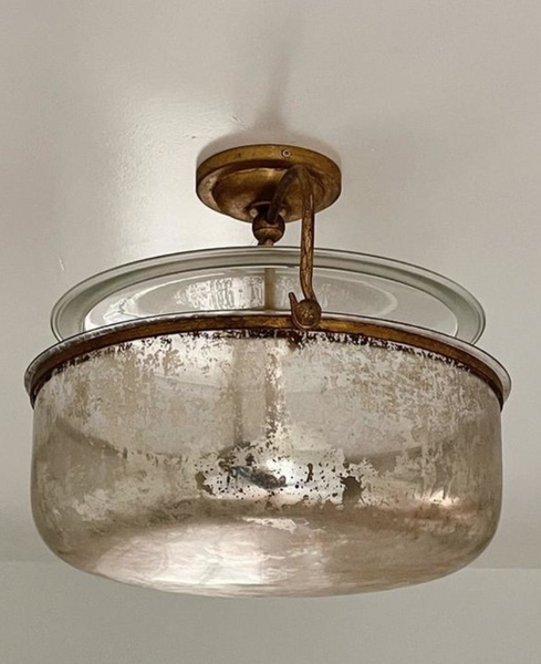 Plafon Lorford Medium Semi-Flush projektu Chapman & Myers marki Visual Comfort