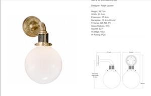 Ralph Lauren Home McCarren wall lamp