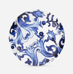 Set of two Dolce&Gabbana dinner plates, Blu Mediterraneo