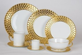 L'Objet creamer, from the Aegean Filet collection