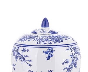 Blue Swan ceramic vase 