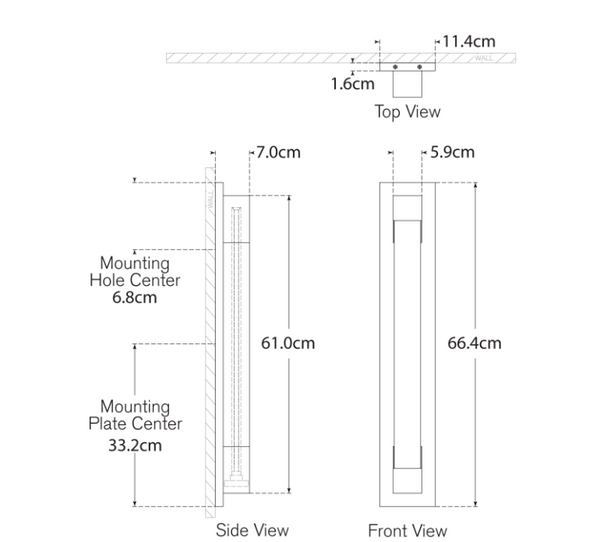 Kinkiet Covet 26" Bracketed Bath projektu Kelly Wearstler marki Visual Comfort