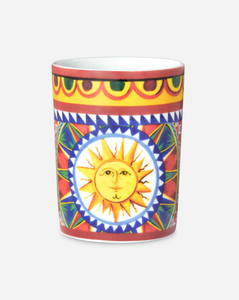 Dolce&Gabbana porcelain water glass, Carretto Siciliano