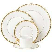 L'Objet dessert plate, from the Aegean Filet collection