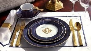 Talerz sałatkowy Ralph Lauren Home, z kolekcji Ascot