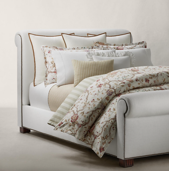 Ralph Lauren Home pillowcase, from the Elsie (Cream) collection