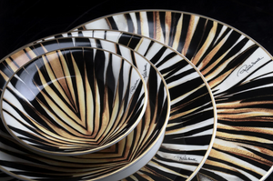 Roberto Cavalli Home soup tureen, from the Ray of Gold collection