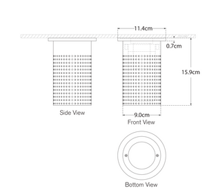 "Precision 9” plafond by Kelly Wearstler Visual Comfort brand