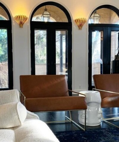 Aerin Hampton wall lamp by Visual Comfort