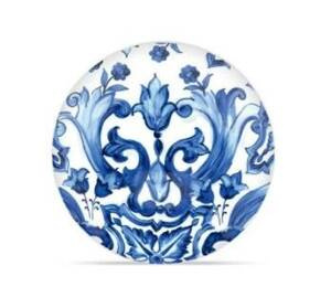 Zestaw dwóch deserowych talerzy Dolce&Gabbana, Blu Mediterraneo