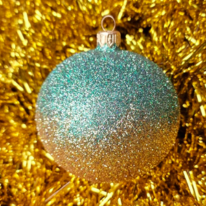 Christmas ornament- bauble all in glitter