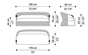 Sofa dwuosobowa Hamar marki Etro Home