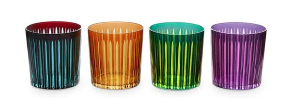 Prism Double Old Fashioned Glasses - Assorted (Set of 4)