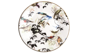 Roberto Cavalli Home dessert plate, from the Garden's Birds collection