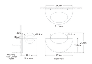 Kinkiet Fosse 9" projektu Kelly Wearstler marki Visual Comfort