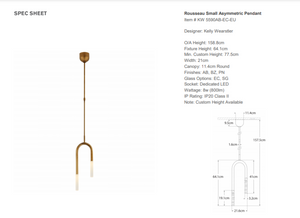 Kelly Wearstler Rousseau Small Pendant Lamp