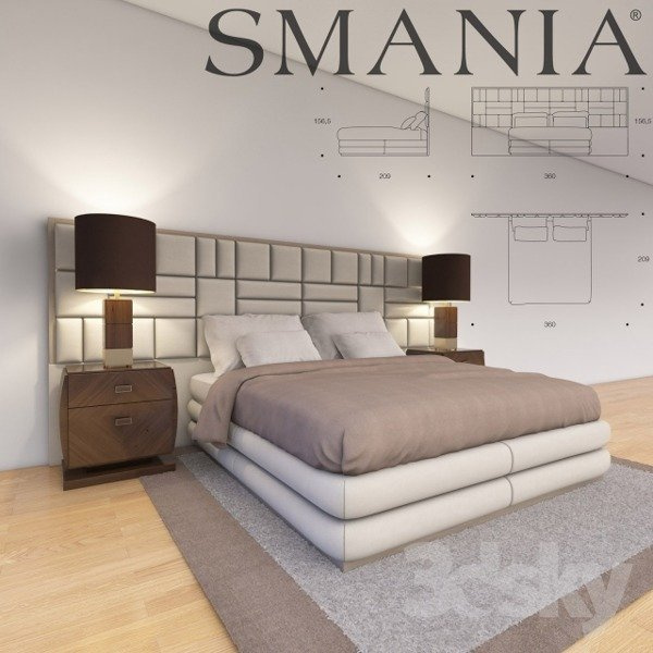 Smania Caesar Train 360 US bed