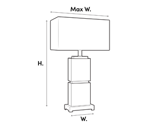 Bayly table lamp by Eichholtz