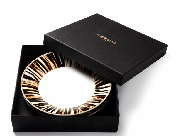 Zestaw sześciu talerzy do zupy Roberto Cavalli Home, z kolekcji Ray of Gold