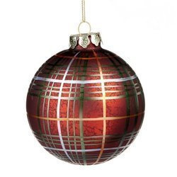 Christmas bauble in red color