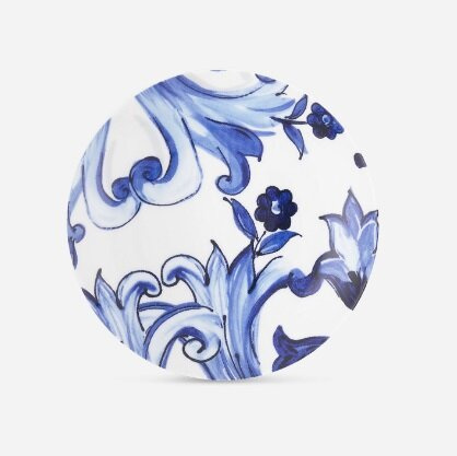 Set of two Dolce & Gabbana bread and butter plates, Blu Mediterraneo