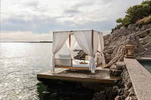 Łoże z baldachimem ogrodowe Smania Amalfi