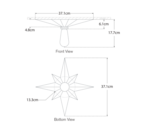 Star plafond by Eric Cohler by Visual Comfort