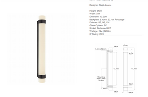 Kinkiet Ralph Lauren Home Barton Large